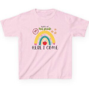 "Here I Come" Kids Grade Graphic Tee